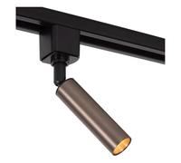 Lucide TRACK KEONI Spot sur rail - Système de rail monophasé/Éclairage sur rail - 1xG9 - Café(Extension)