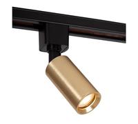 Lucide TRACK RITMO Spot sur rail - Système de rail monophasé/Éclairage sur rail - 1xGU10/MR11 - Or mat/Laiton (Extension)