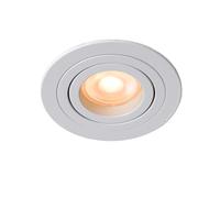 LUCIDE TUBE - Spot encastrable - Ø 9,2 cm - 1xGU10 - Blanc