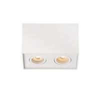 LUCIDE TUBE - Spot plafond - 2xGU10 - Blanc