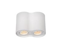 LUCIDE TUBE - Spot plafond - 2xGU10 - Blanc