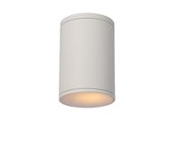LUCIDE TUBIX - Spot plafond Intérieur/Extérieur - Ø 10,8 cm - 1xE27 - IP54 - Blanc