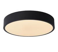 LUCIDE UNAR - Plafonnier - Ø 30 cm - LED 3 StepDim - 1x18W 2700K - Noir