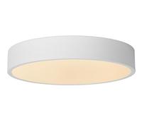 LUCIDE UNAR - Plafonnier - Ø 30 cm - LED 3 StepDim - 1x18W 2700K - Blanc