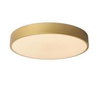 LUCIDE UNAR - Plafonnier - Ø 39,5 cm - LED 3 StepDim - 1x24W 2700K - Or Mat/Laiton