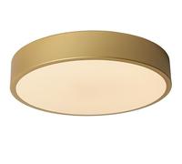 LUCIDE UNAR - Plafonnier - Ø 30 cm - LED 3 StepDim - 1x18W 2700K - Or Mat/Laiton