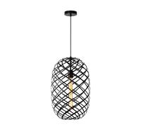 LUCIDE WOLFRAM - Suspension - Ø 32 cm - 1xE27 - Noir
