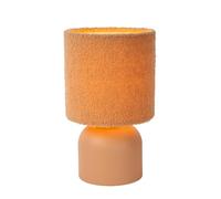 LUCIDE WOOLLY - Lampe de table - Ø 16 cm - 1xE14 - Jaune Ocre