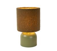 LUCIDE WOOLLY - Lampe de table - Ø 16 cm - 1xE14 - Vert