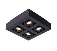LUCIDE XIRAX - Spot plafond - LED Dim to warm - GU10-4x5W 2200K/3000K - Noir