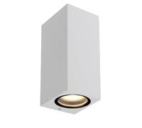 LUCIDE ZARO - Spot mural/Applique mural Intérieur/Extérieur - 2xGU10 - IP65 - Blanc