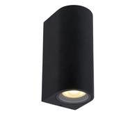 LUCIDE ZARO - Spot mural/Applique mural Intérieur/Extérieur - 2xGU10 - IP44 - Noir
