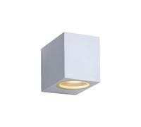 Lucide ZORA-LED - Spot Mural Extérieur - LED Dim. - GU10 - 1x5W 3000K - IP44 - Blanc