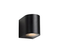 Lucide ZORA-LED - Spot Mural Extérieur - LED Dim. - GU10 - 1x5W 3000K - IP44 - Noir