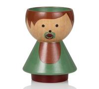 Lucie Kaas Borkfold BF02BA Coquetier en bois de hêtre peint à la main Hauteur 6 cm