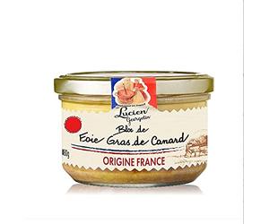 Lucien Georgelin Bloc de foie gras de canard origine france le bocal de 180g