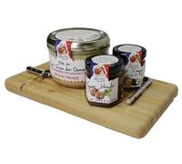 Lucien Georgelin - Coffret cadeau Planche foie gras 274g (1 bloc de foie gras origine France 180g + 2 confits 47g)
