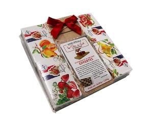 Lucien Georgelin Coffret Charlotte 4 Pâtes de fruits à trancher 1120g | Planche offerte, Lyre offerte