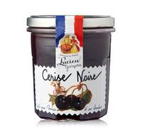 LUCIEN GEORGELIN - Confiture Gourmande à la Cerise Noire, Saveur Intense et Fruité (Pot 320 g) - Le Lot De 4