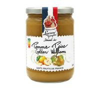 LUCIEN GEORGELIN Dessert de pomme Golden et poire Williams - 560 g