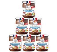 Lucien Georgelin - Lot de 6 Pots Pâte à Tartiner Noisette et Chocolat sans Sucre Ajouté 400g - Nutri-score A