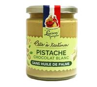 Lucien Georgelin - Pâte à tartiner pistache et chocolat blanc 330g - Sans huile de palme