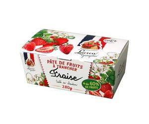 Lucien Georgelin Pate de fruit à trancher Fraise le ballotin de 280g