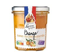 Lucien Georgelin Préparation de fruit Orange sans sucre ajouté le bocal de 320g NUTRISCORE A