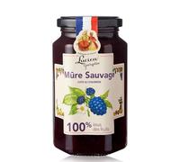LUCIEN GEORGELIN - Purée Gourmande de Mûres Sauvages, Sans Sucres Ajoutés Saveur Naturelle, Pot 300g - Lot De 3