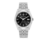 LUCIEN ROCHAT Montre Homme en Acier, Heure, Date, Analogique, 41 mm, Collection Bienne, Cadeau pour Petit Ami, Mari