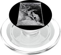 Lucifer Light Bearer Satanique Occulte Ange tombé Grungy Art PopSockets PopGrip pour MagSafe