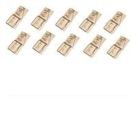 LUCIFER Lot de 10 TAPETTES A Souris Marque Piège Traditionnel, à appâter. Socle Bois