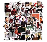 Lucifer Lot de 50 autocollants résistants à l'eau pour ordinateurs portables, téléphones, étuis de téléphone, consoles, murs, valises, livres, jeux