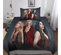 Lucifer Parure De Lit pour Housse De Couette Ensemble De Literie avec Taie d'oreiller pour avec Fermeture Éclair 2 Pièces Microfibre Housses De Couettes Single（135x200cm）