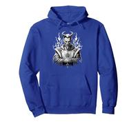 Lucifer Satan Occulte Belzébuth Démon Sweat à Capuche, Unisexe pour Adultes, Bleu Royal, XL