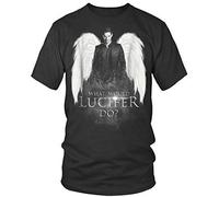 Lucifer The Morningstar Ange What Do You Truly T Shirt Graphic Top Tee Camiseta Short-Sleeve Men T-Shirt Black 3XL