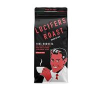 LUCIFERS ROAST 1kg grains de café by KIQO d'Italie - café fort - faible acidité - avec 571mg de caféine - 100% Robusta (grains entiers, 1kg)