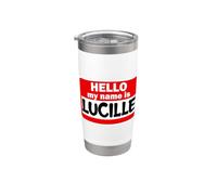 Lucille Hello My Name Is T-shirt personnalisé Gobelet isotherme en acier inoxydable double paroi