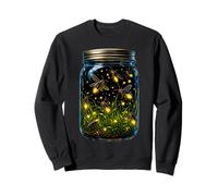 Lucioles dans Un Pot Mignon Foudre Insectes Nuit Lumineux Nature Sweatshirt