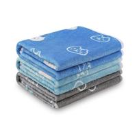 luciphia Couverture en Peluche Ultra-Souple pour Chien/Chat 3 Pièces Tête de Chat Small (60 * 40cm)