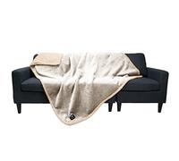 luciphia Couverture Imperméable pour Chat Chien Couche Double Anti-Pipi Anti-Liquide Couvertures de Animaux Blanc Gris L (145 * 165CM)