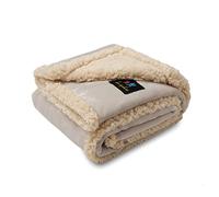 luciphia Couverture Imperméable pour Chat Chien Couche Double Anti-Pipi Anti-Liquide Couvertures de Animaux Blanc Gris S (71 * 100CM)