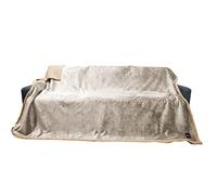 luciphia Couverture Imperméable pour Chat Chien Couche Double Anti-Pipi Anti-Liquide Couvertures de Animaux Blanc Gris XL (145 * 216CM)