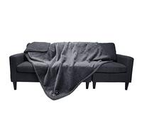 luciphia Couverture Imperméable pour Chat Chien Couche Double Anti-Pipi Anti-Liquide Couvertures de Animaux Gris Foncé L (145 * 165CM)