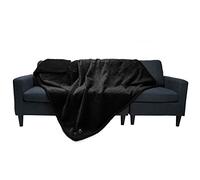 luciphia Couverture Imperméable pour Chat Chien Couche Double Anti-Pipi Anti-Liquide Couvertures de Animaux Noir L (145 * 165CM)