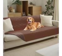 luciphia Couverture Imperméable pour Chien avec Points Antidérapants, Tapis de Chien Robuste Protection Canapé Lit Voiture, Lavable en Machine, Idéale pour GrandsPetits Chiens, Marron 132_x_208cm