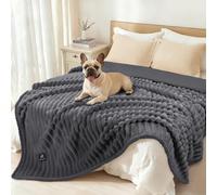 luciphia Couverture Imperméable pour Chien Gris foncé L(145x165cm)