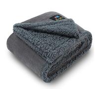 luciphia Couverture Imperméable pour Chien, Lavable Couverture pour Chien Chat, Plaid Anti Pipi Lavable Grande Taille, Protection de Canapé pour Chiens en Polaire Sherpa Gris Clair L (145 * 165cm)