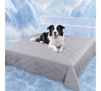 luciphia Tapis rafraîchissant imperméable pour Chiens, Housses de canapé lavables pour l'été, Couverture rafraîchissante pour Chats, Chiens et Animaux de Compagnie,Gris Clair,153 x 204cm