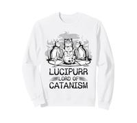 Lucipurr Chat Noir Magique Satanique Lucifer Occultism Sweatshirt